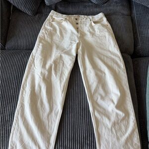 Universal Thread Cream High-Rise Straight Jeans